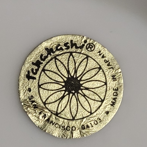 Vintage Ceramic Butterfly and Floral Tea Cup with Bag Holder 8 oz Thumb Rest - Picture 6 of 6